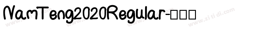NamTeng 2020 Regular字体转换